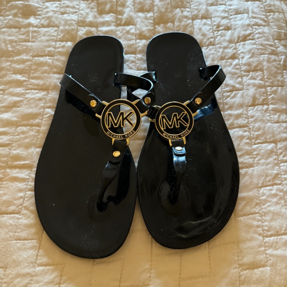 Michael Kors MK Jelly Black and Gold